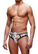 Prowler Pride Love And Peace 1 Brief - Xxlarge - Rainbow