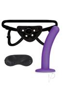 Lux Fetish Strap On Harness Andamp; Silicone Dildo Set 5in...