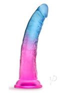 B Yours Beautiful Sky Dildo 7in Sunset - Pink/blue