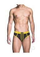 Prowler Red Ass-less Brief - Xlarge - Black/yellow