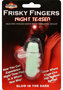 Frisky Fingers Night Teaser Silicone Finger Sleeve With Vibrating Bullet Glow In The Dark