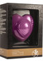 Heart Throb 10 Function Silicone Rechargeable Massager Waterproof Purple 7.1 Inch