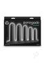 Renegade Dilator Kit Silicone Anal Plugs With Suction Cups (5 Piece) - Black